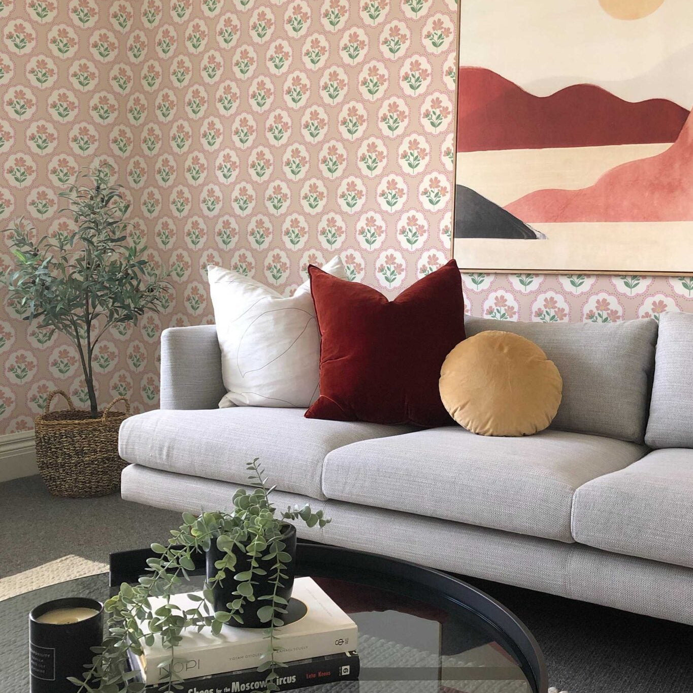 Elegant Dusty Rose Wallpaper