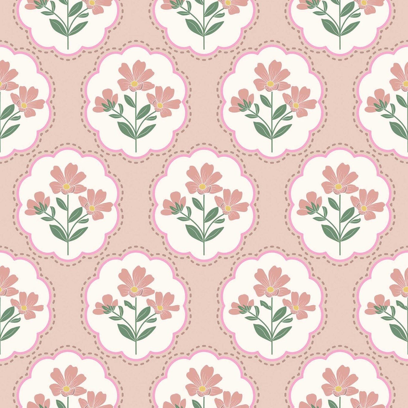 Elegant Dusty Rose Wallpaper