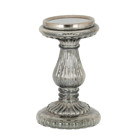 Smoked Midnight Small Candle Pillar