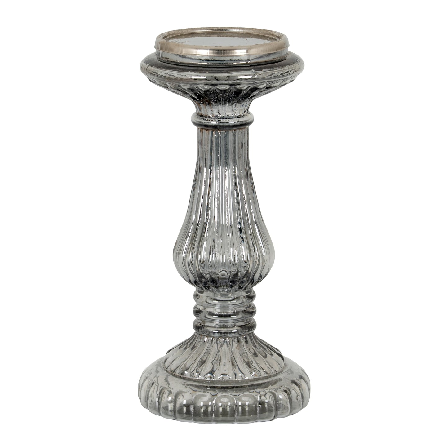 Smoked Midnight Medium Candle Pillar