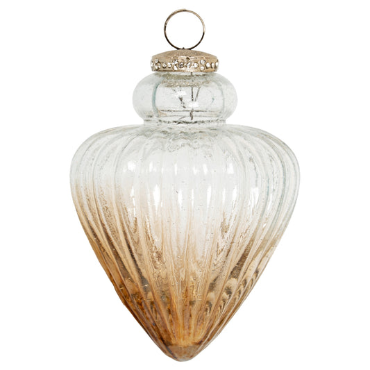 Coffee Ombre Collection Fluted Bauble