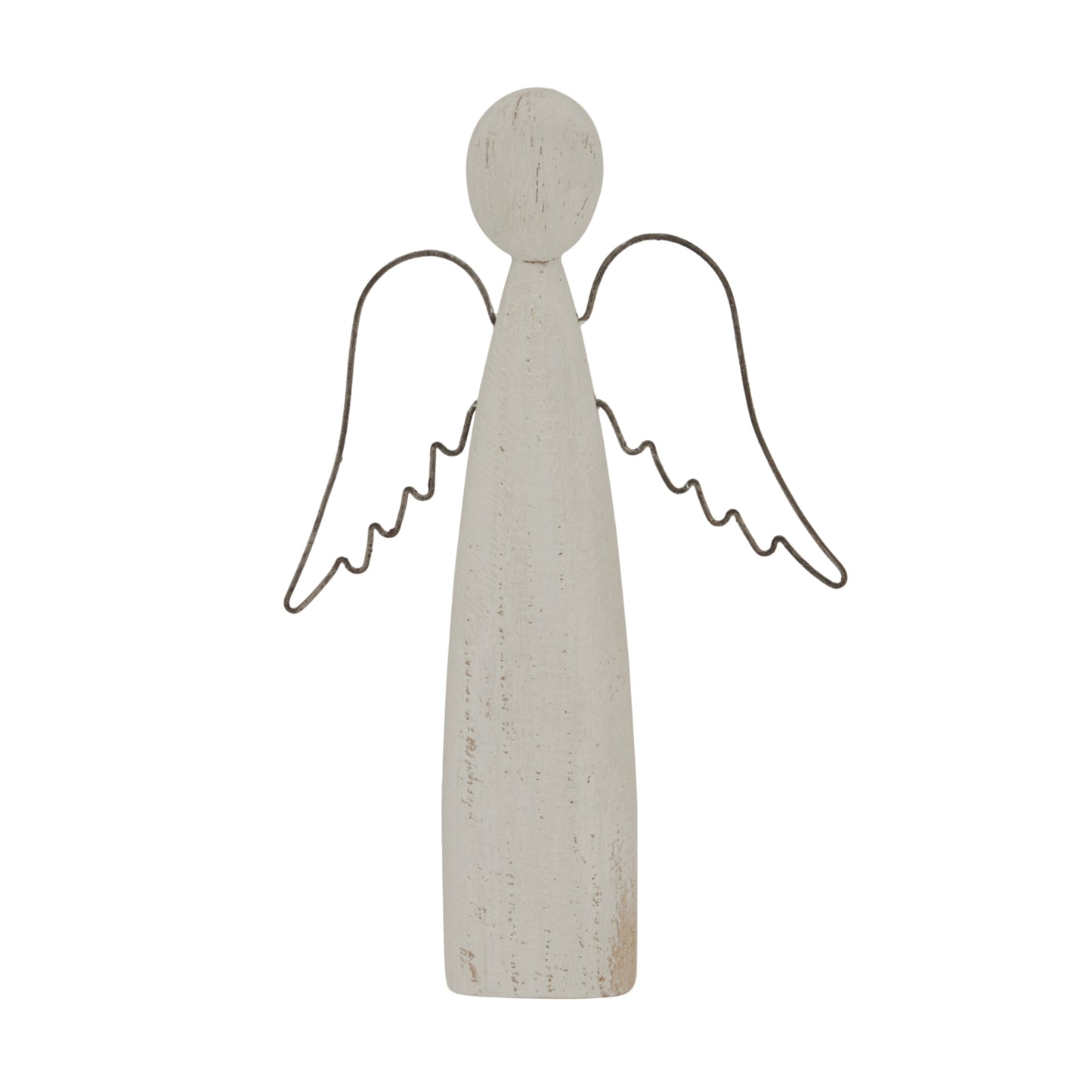 Whitewashed Rustic Standing Angel