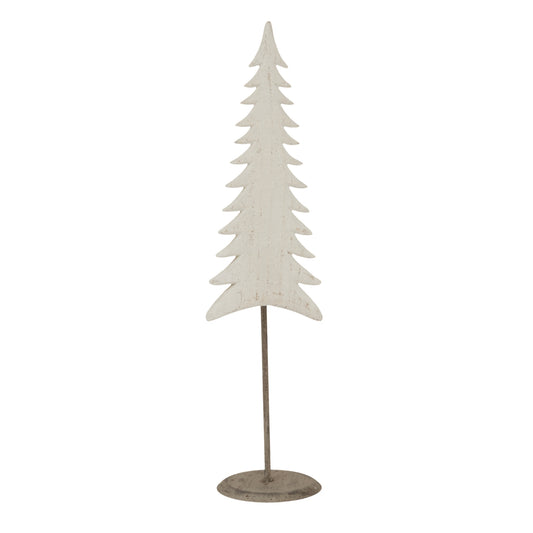 Medium Whitewashed Tall Tree On Stand