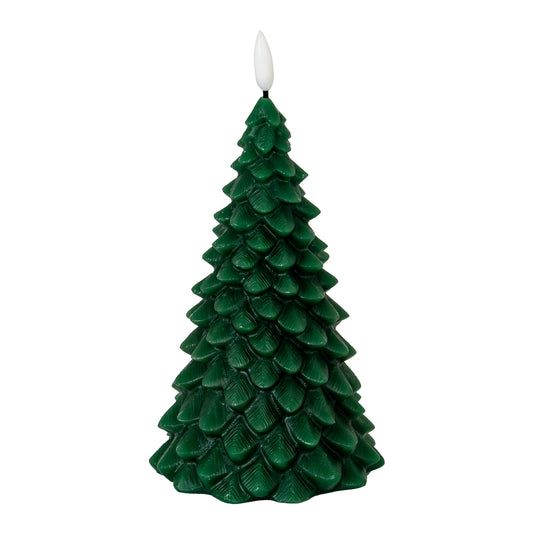 Luxe Collection Natural Glow Green Tree LED Wax Candle