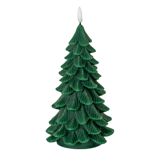 Luxe Collection Natural Glow Green Large Tree LED Wax Candle