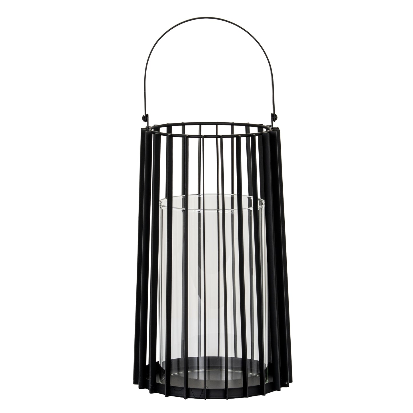 Lynk Large Lantern With Handle And Glass Candle Holder