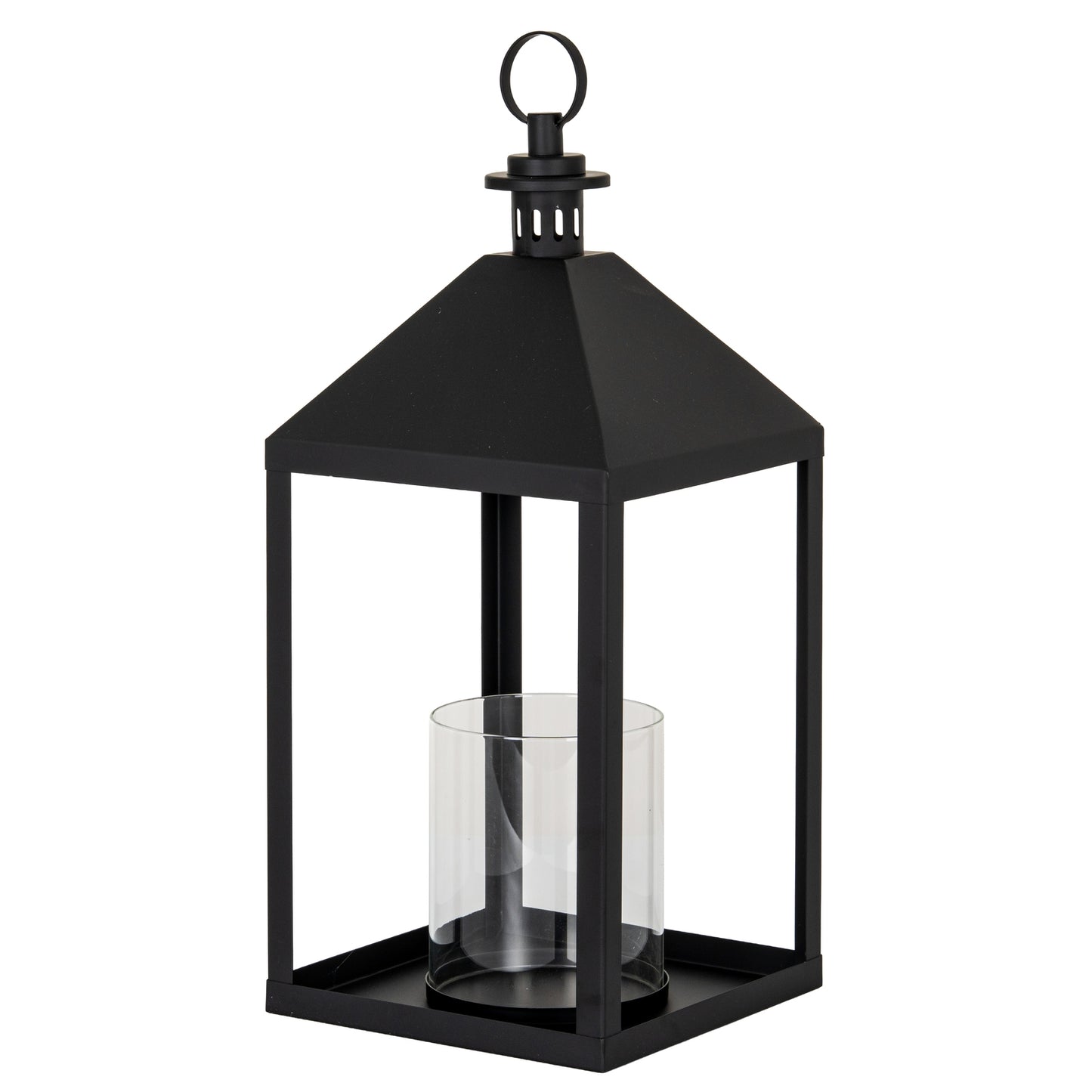 Astra Large Lantern With Glass Candle Holder