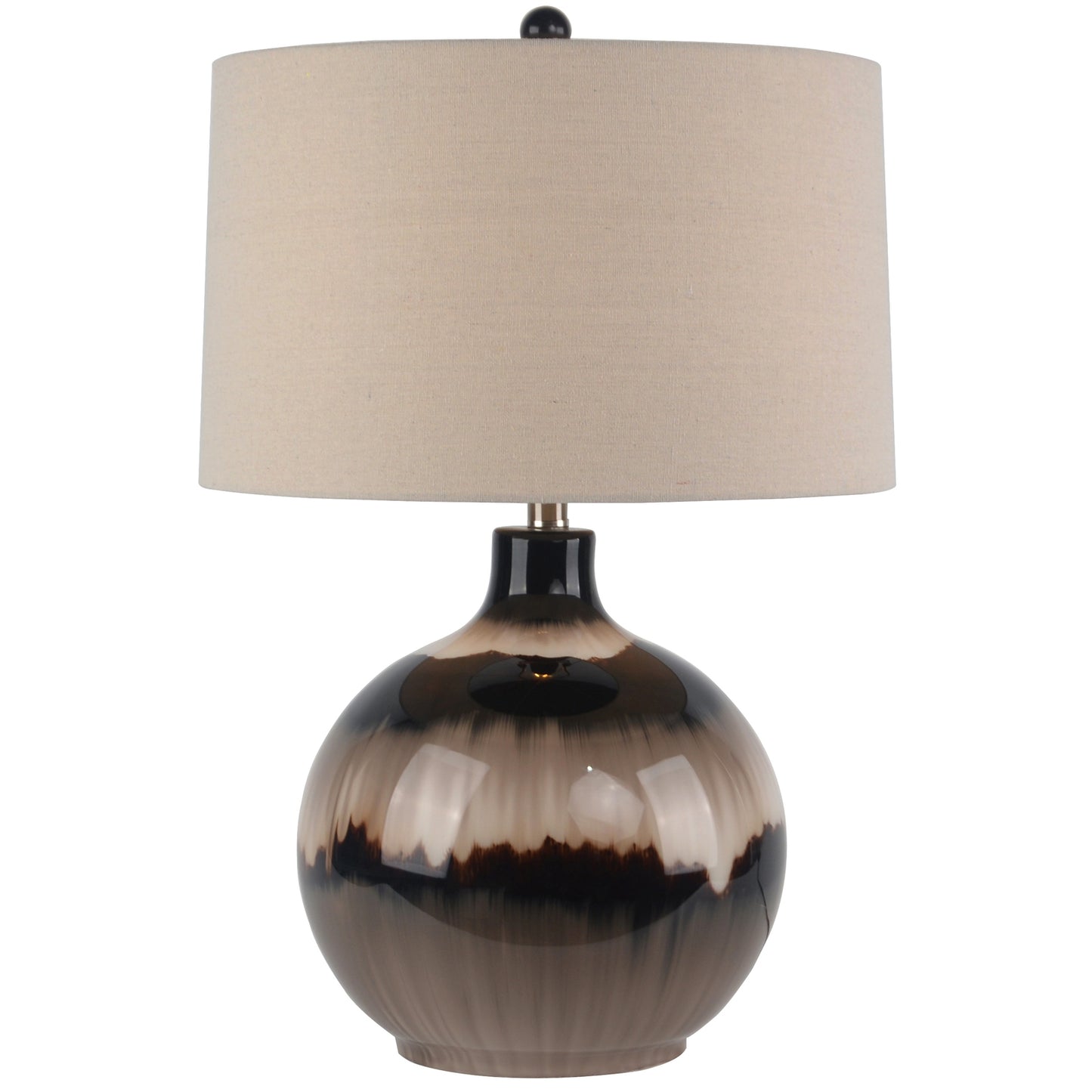 Sepia Shadows Table Lamp With Linen Shade