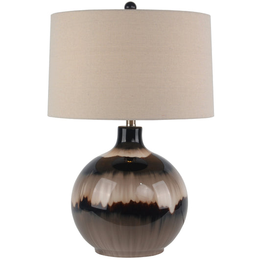 Sepia Shadows Table Lamp With Linen Shade