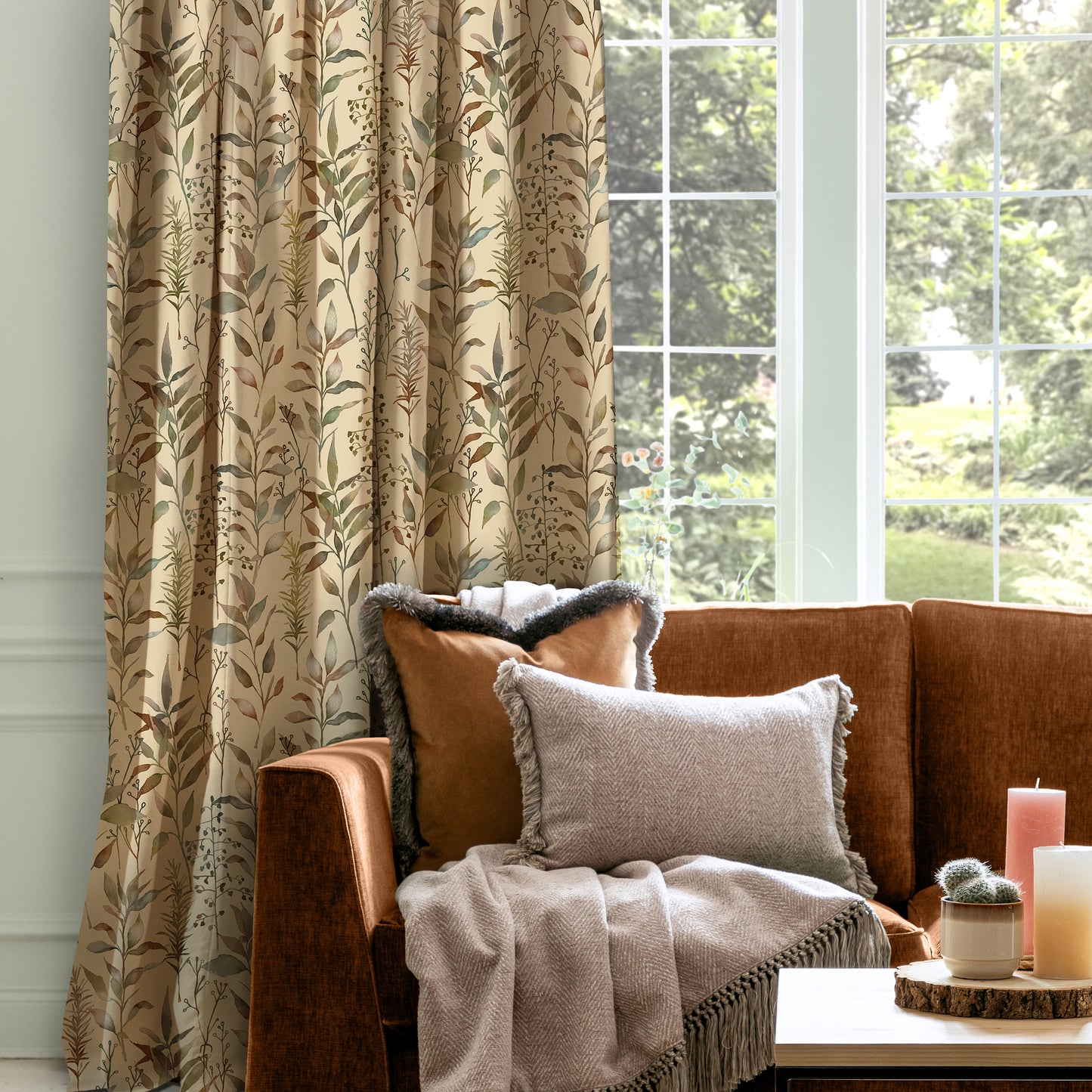 Aberduna Fabric Sample - Mulberry