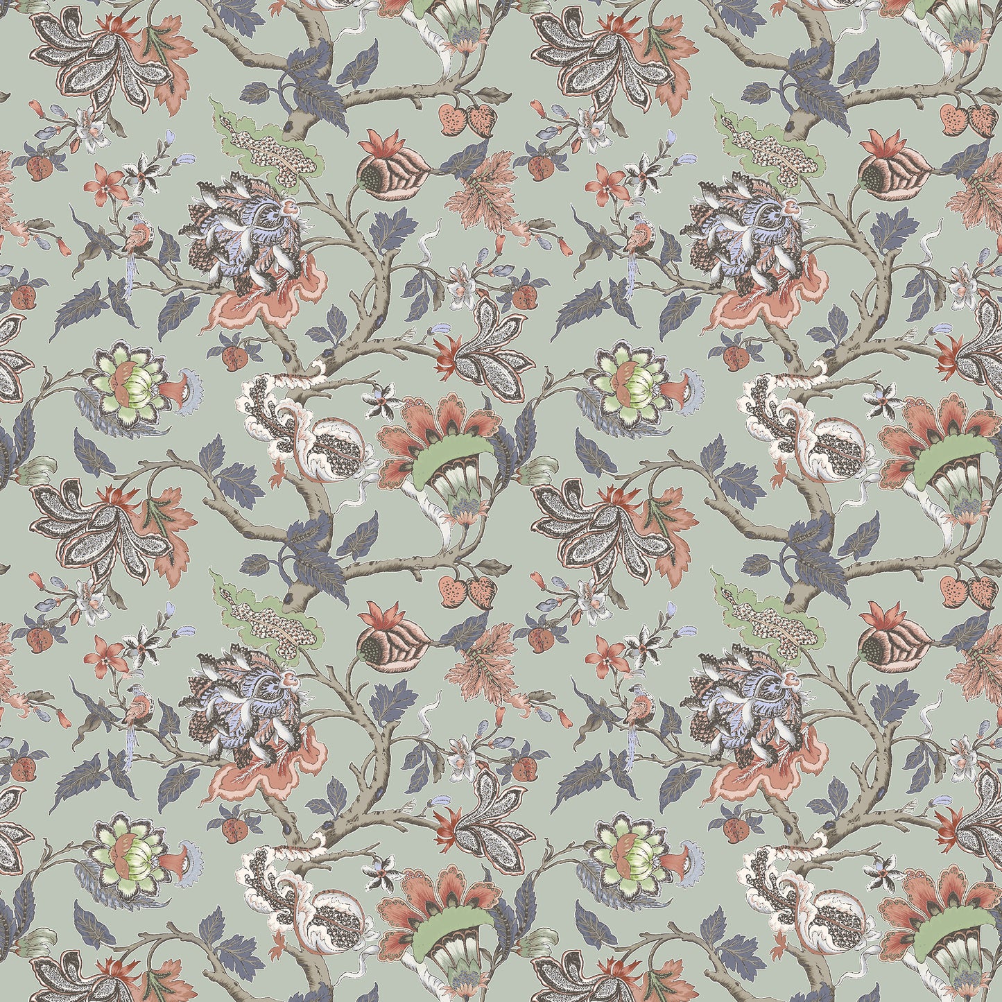 Adhiralinen 145Cm Ann Fabric - Mint Sample