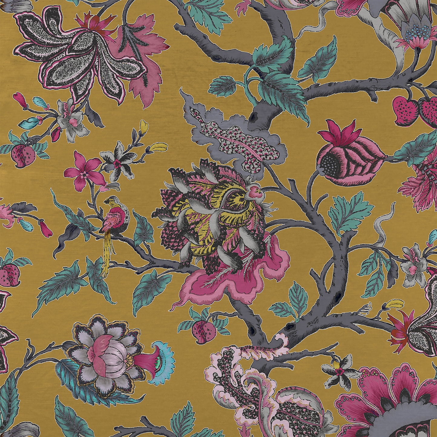 Adhira 140Cm Heavy Como Ivory Fabric - Gold Sample