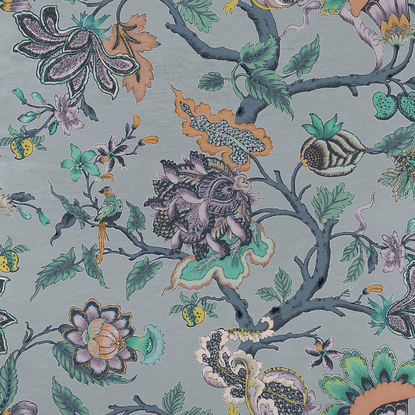 Adhira 140Cm Heavy Como Ivory Fabric - Sapphire Sample