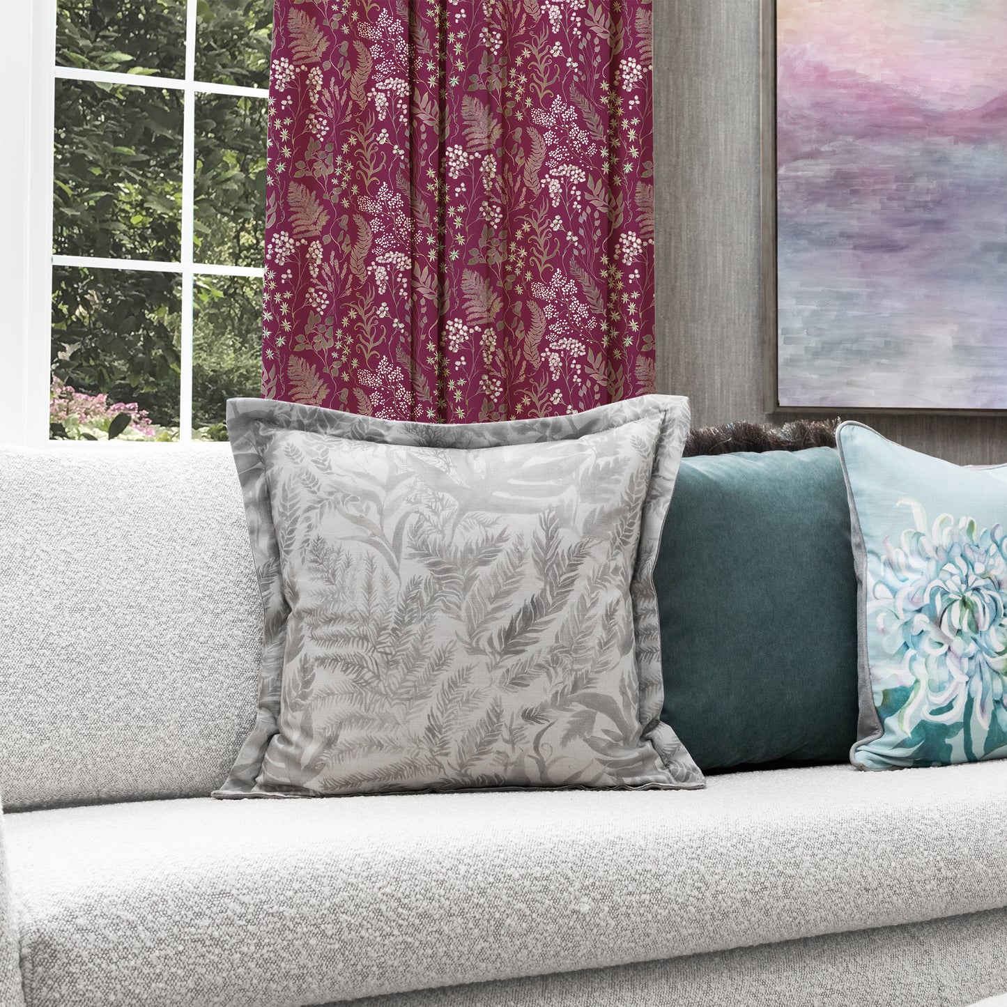 Aileana 145Cm Ann Fabric Metre - Juniper
