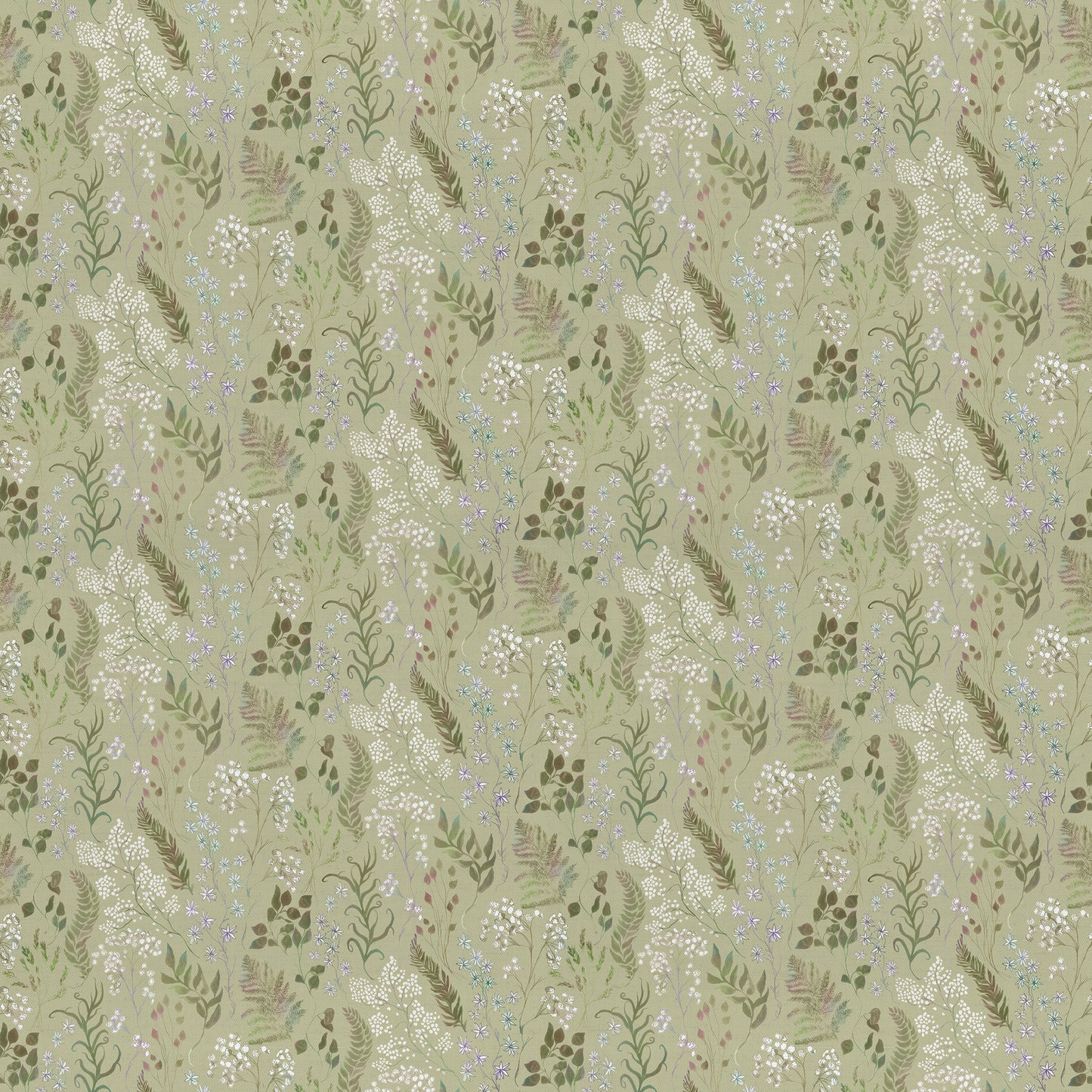 Aileana 145Cm Ann Fabric Metre - Moss