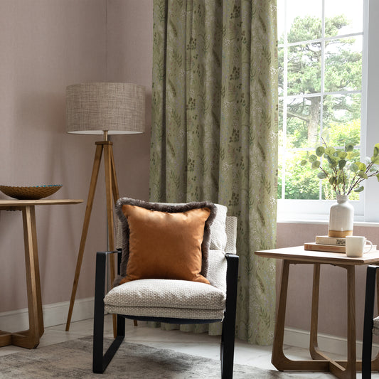 Aileana 145Cm Ann Fabric Metre - Moss