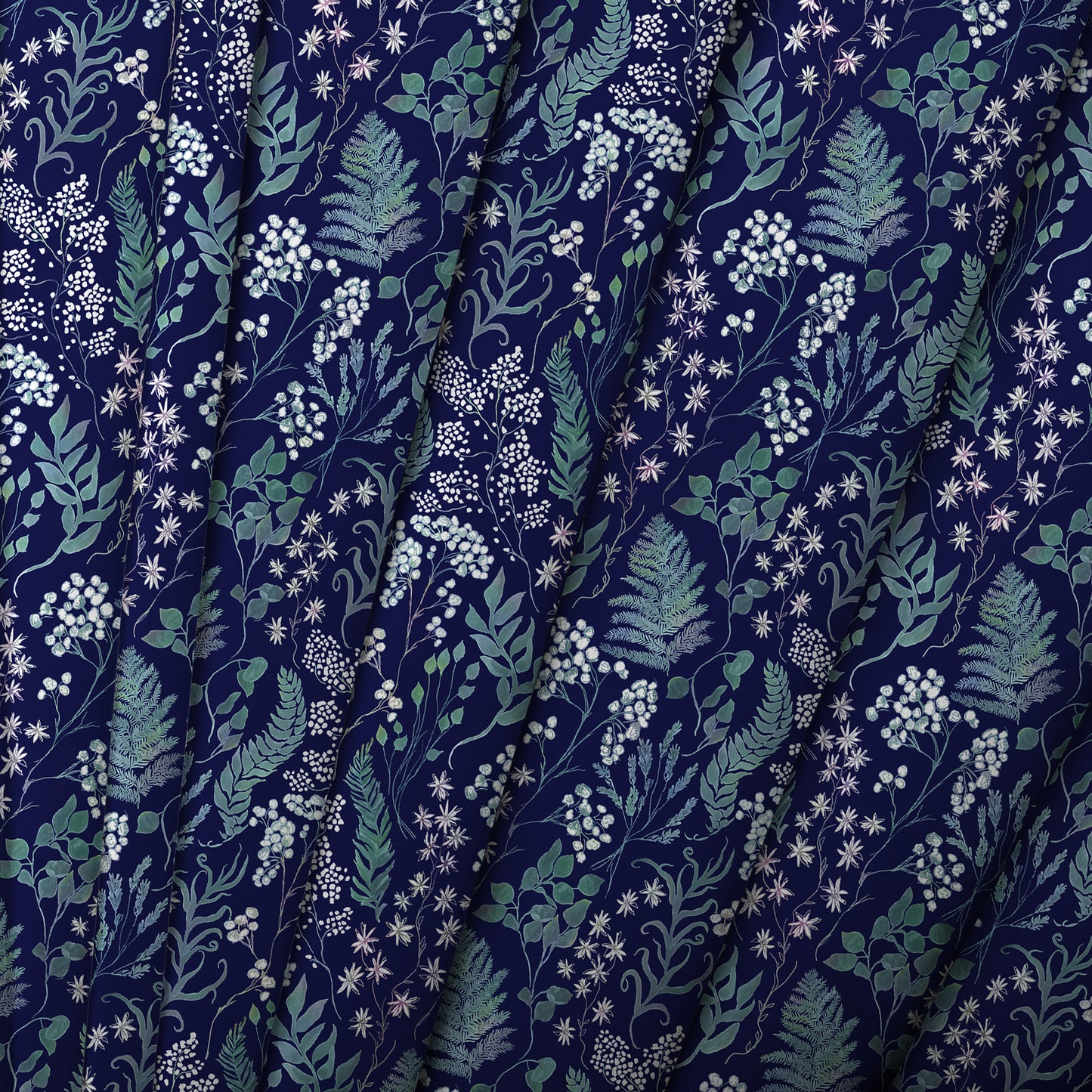 Aileana 145Cm Ann Fabric Metre - Ocean