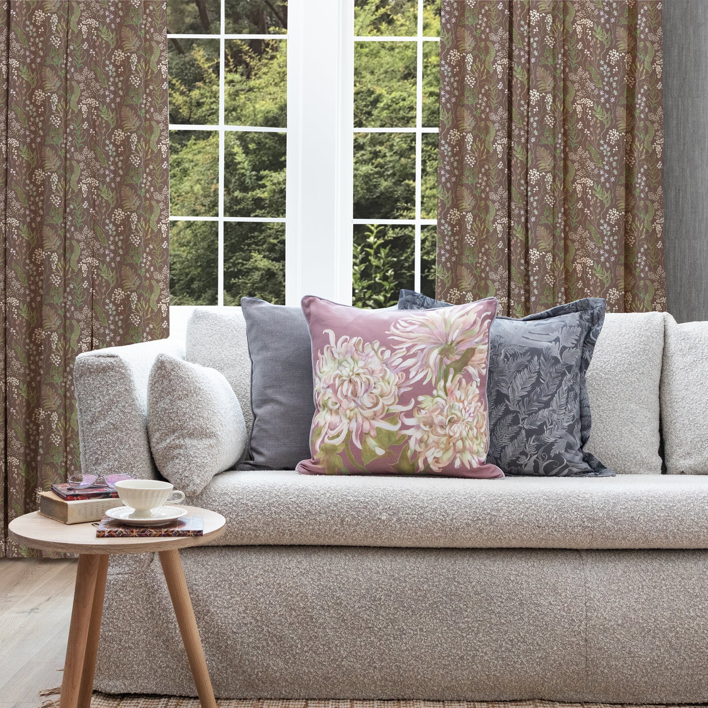 Aileana 145Cm Ann Fabric Metre - Sienna