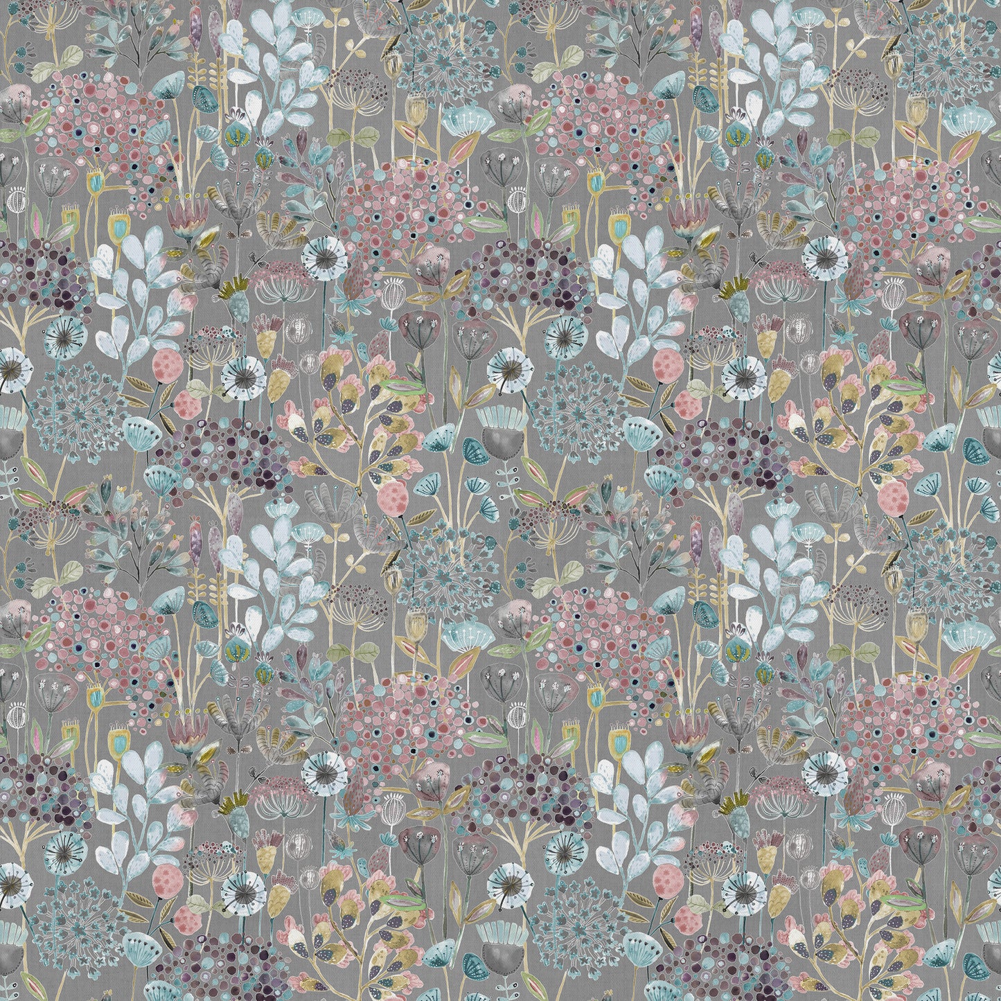 Ailsa 147Cm Helena Fabric Metre - Granite