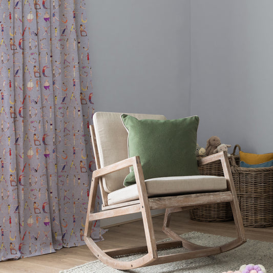 Alphabet People 145Cm Ann Fabric Metre - Lilac