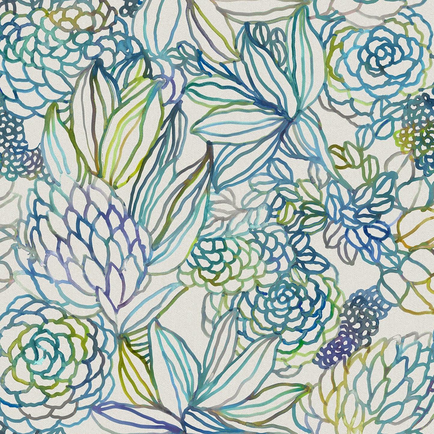 Althorp Linen 145Cm Fiona Fabric Metre - Capri