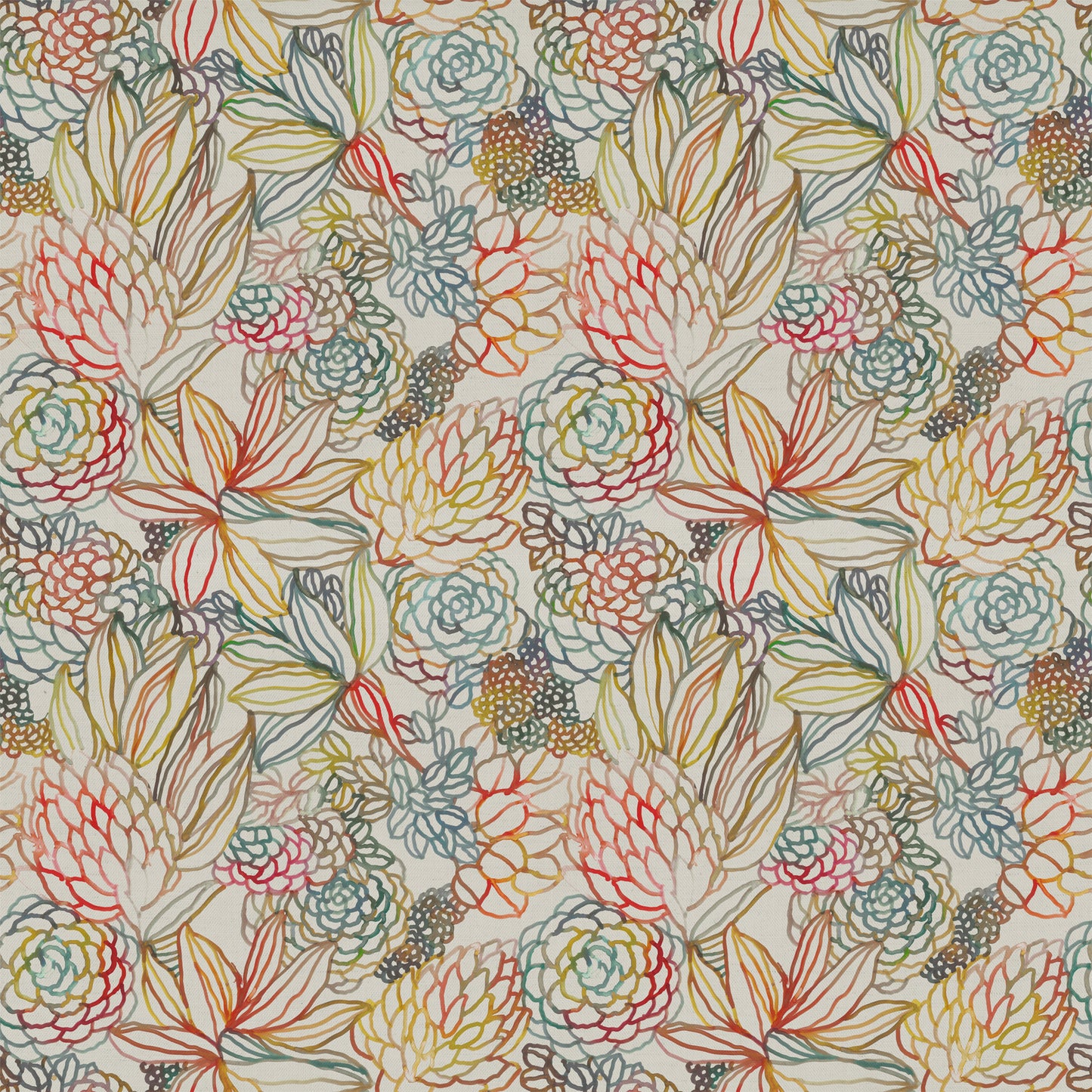 Althorp Linen 145Cm Fiona Fabric - Cinnamon Sample