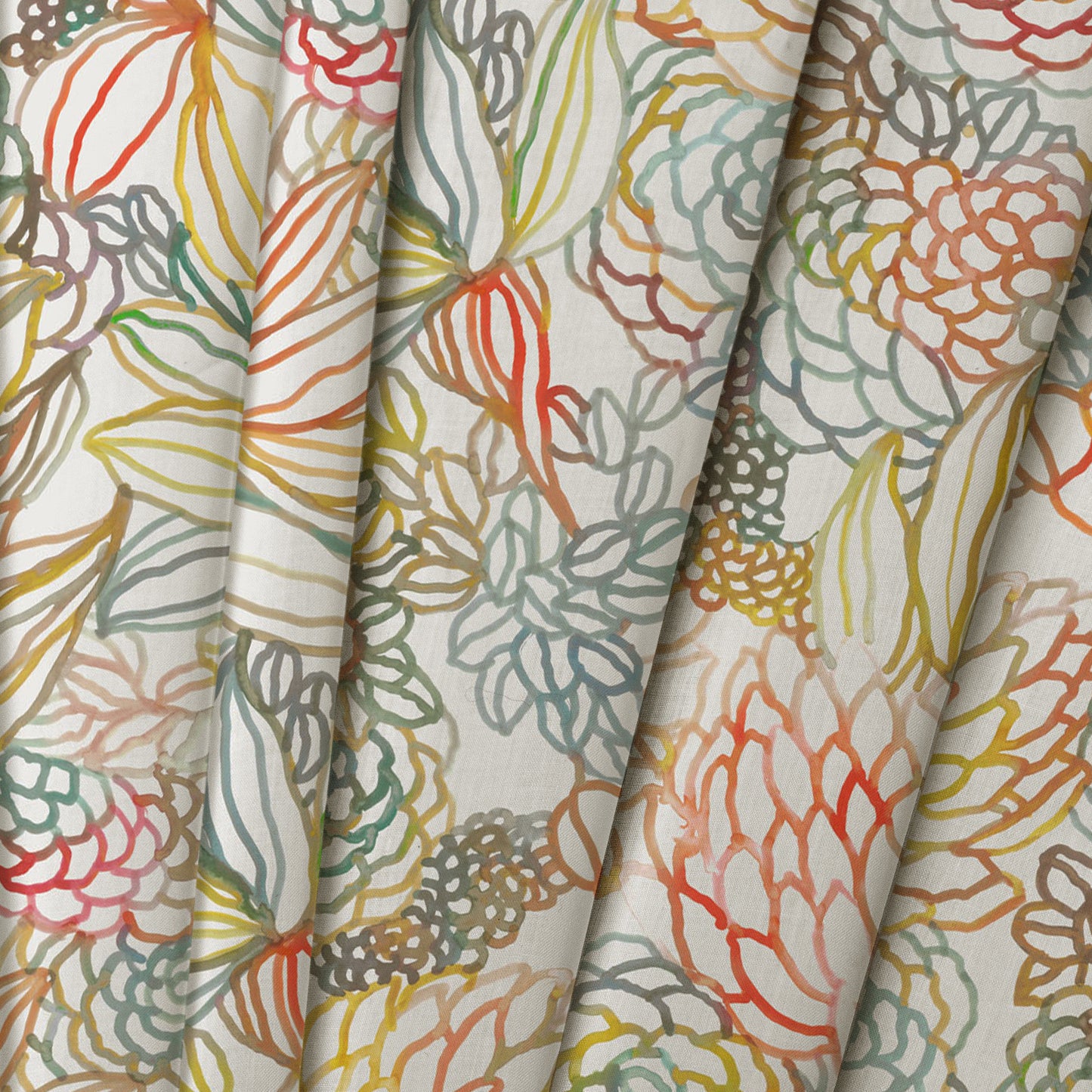 Althorp Linen 145Cm Fiona Fabric - Cinnamon Sample