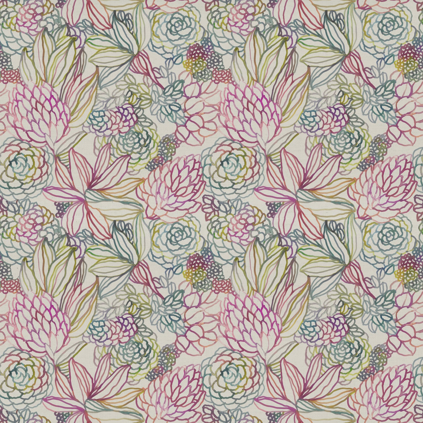 Althorp Linen 145Cm Fiona Fabric Metre - Sorbet