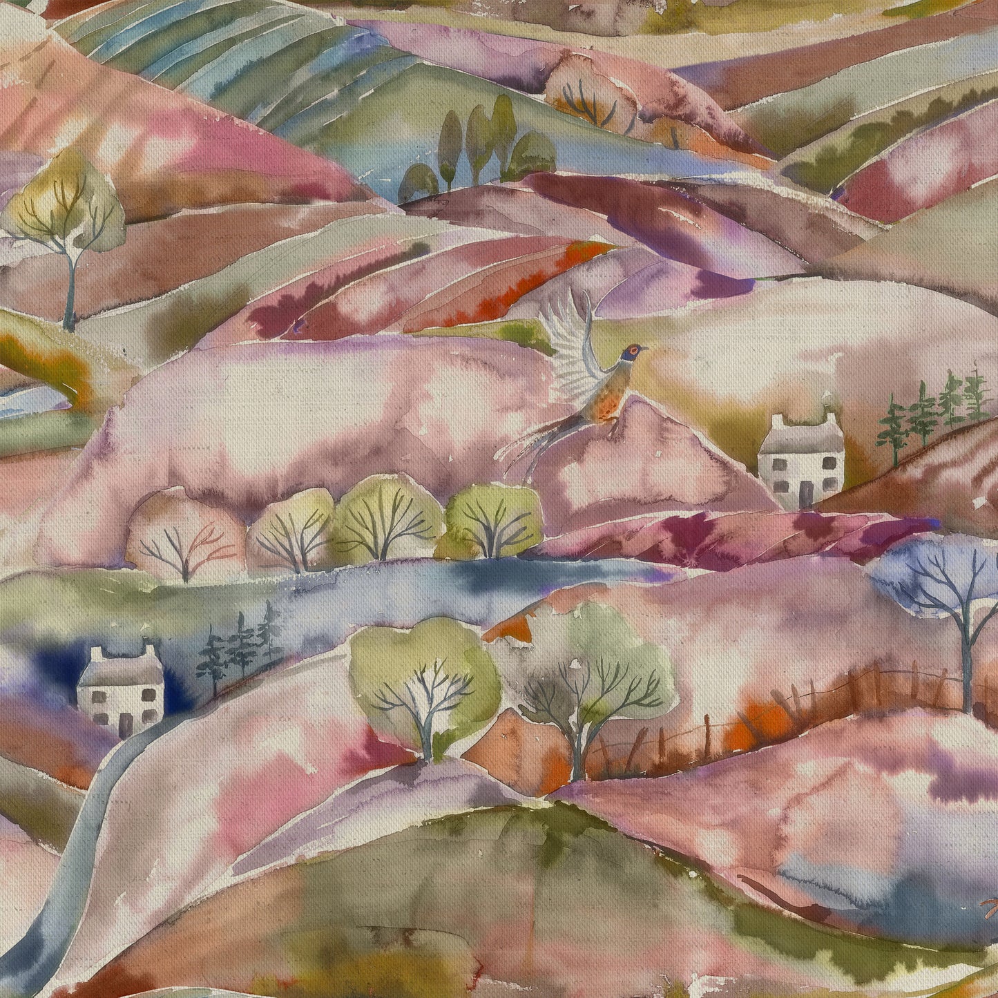Ambleside 145Cm Fiona Fabric Metre - Russett