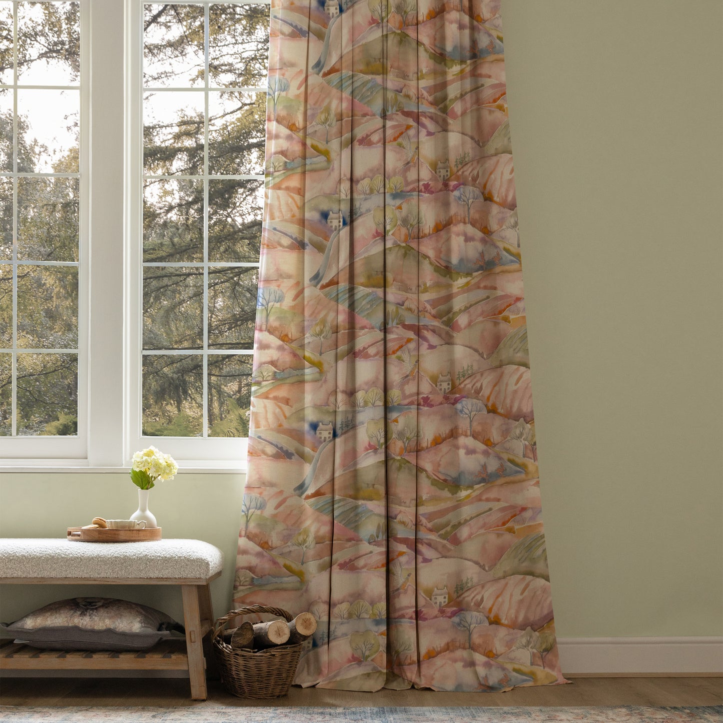 Ambleside 145Cm Fiona Fabric Metre - Russett