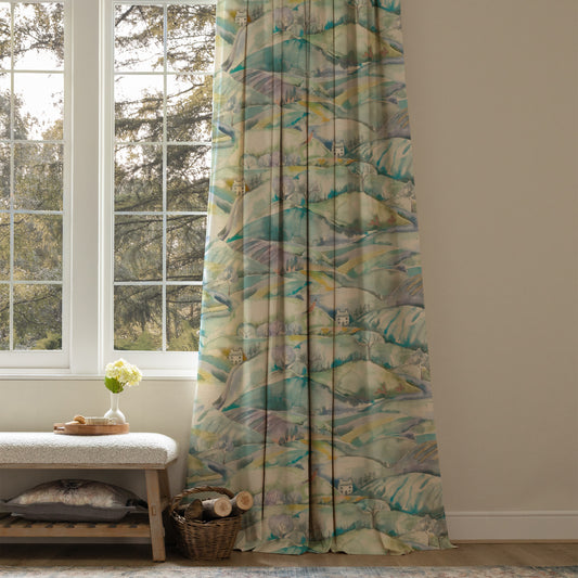 Ambleside 145Cm Fiona Fabric - Teal Sample