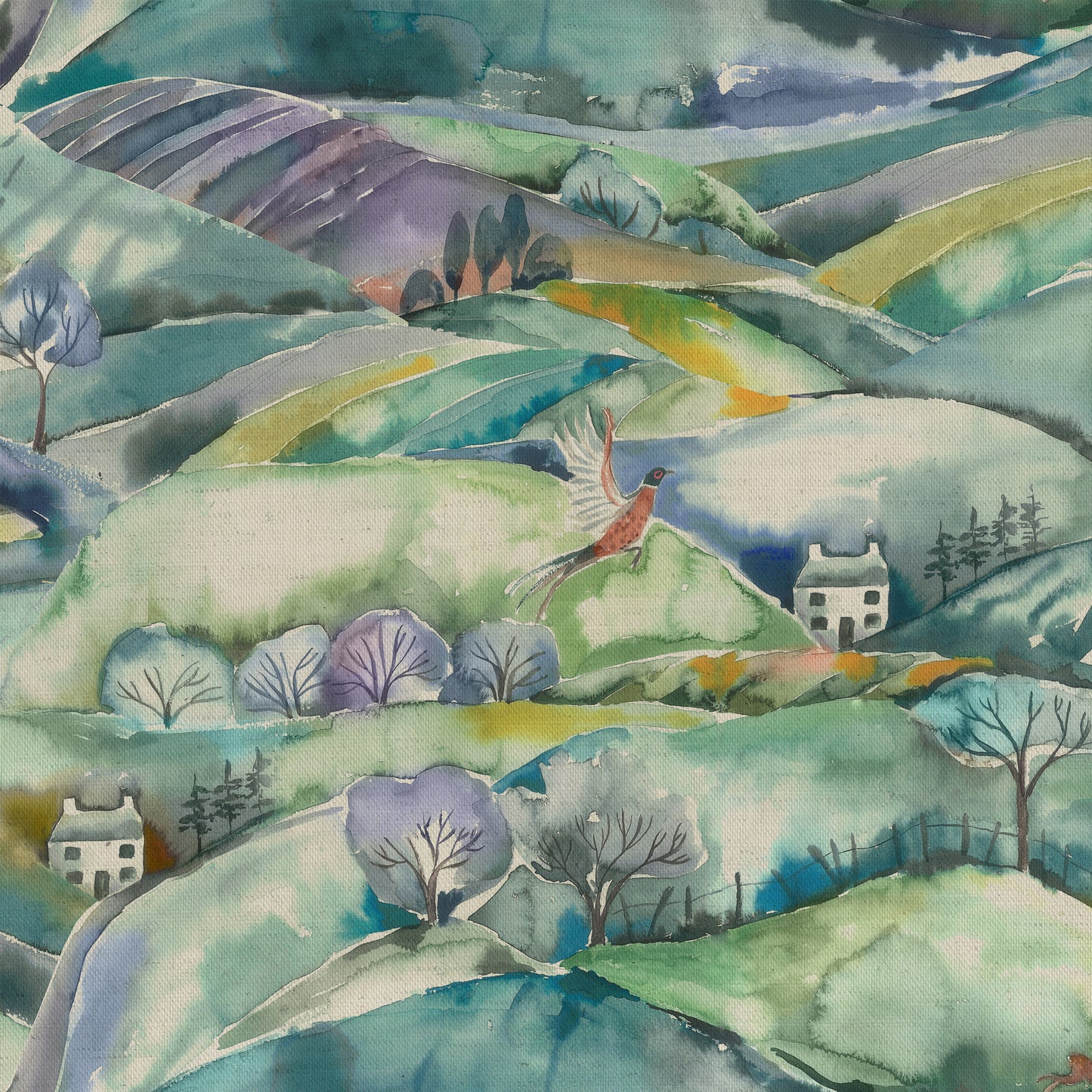 Ambleside 145Cm Fiona Fabric - Teal Sample