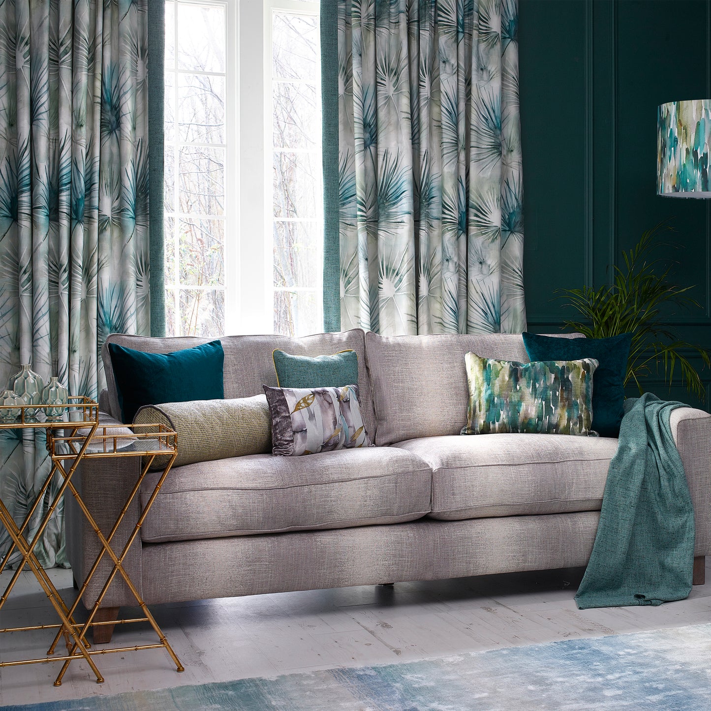 Amida 138Cm Sophie Fabric Metre - Cobalt