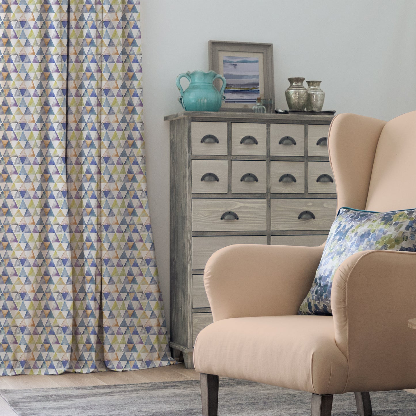 Andes 145Cm Ann Fabric Metre - Clementine