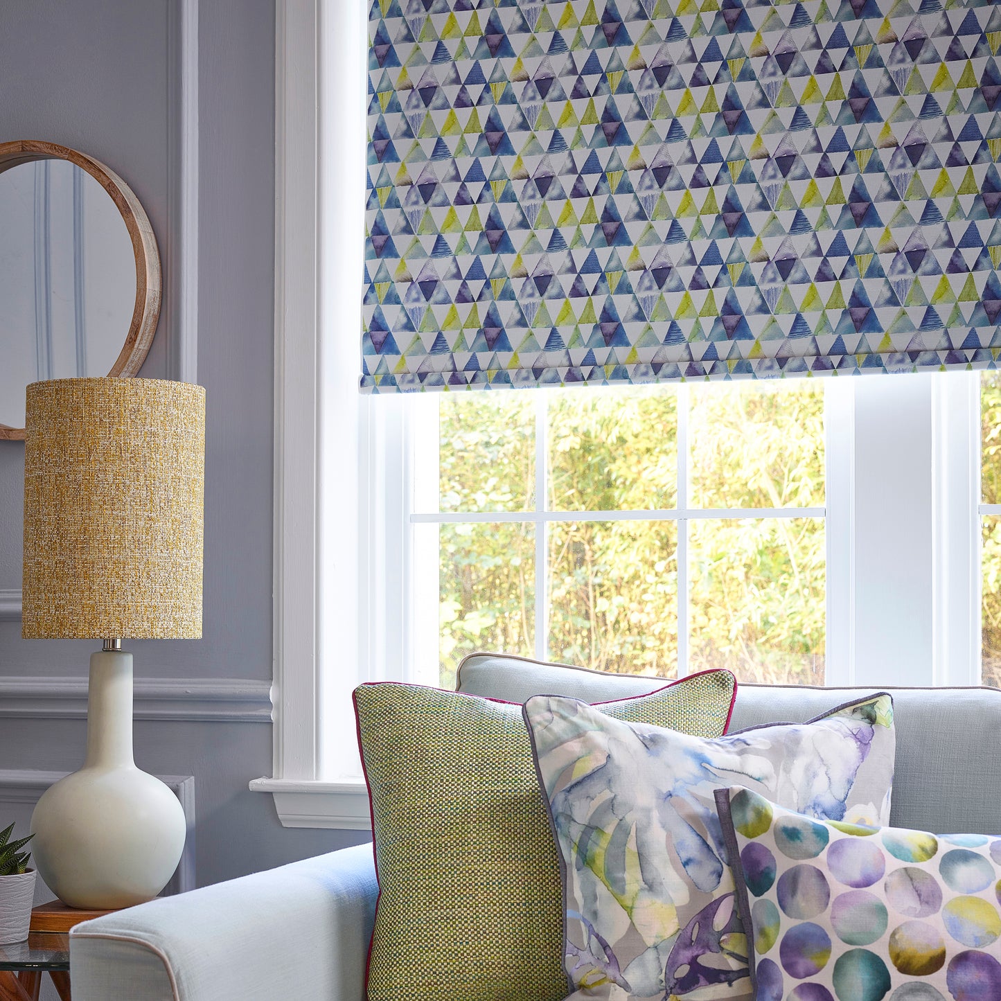 Andes 145Cm Ann Fabric Metre - Lemon
