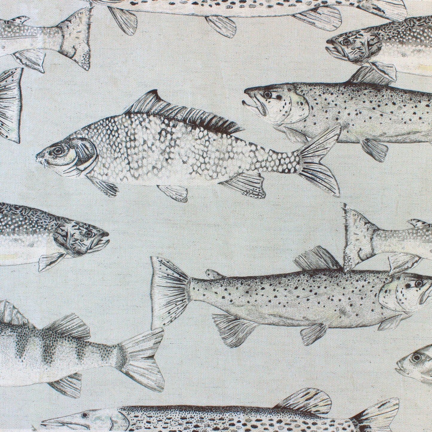 Aquarius 145Cm Fiona Fabric Metre - Frost