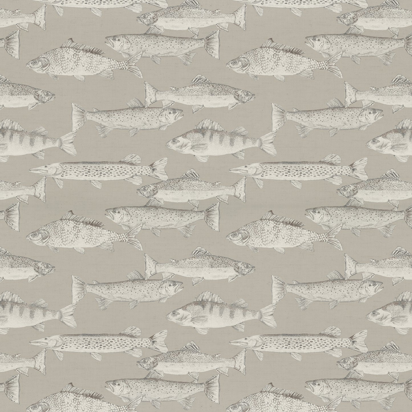 Aquarius 145Cm Fiona Fabric Metre - Sepia