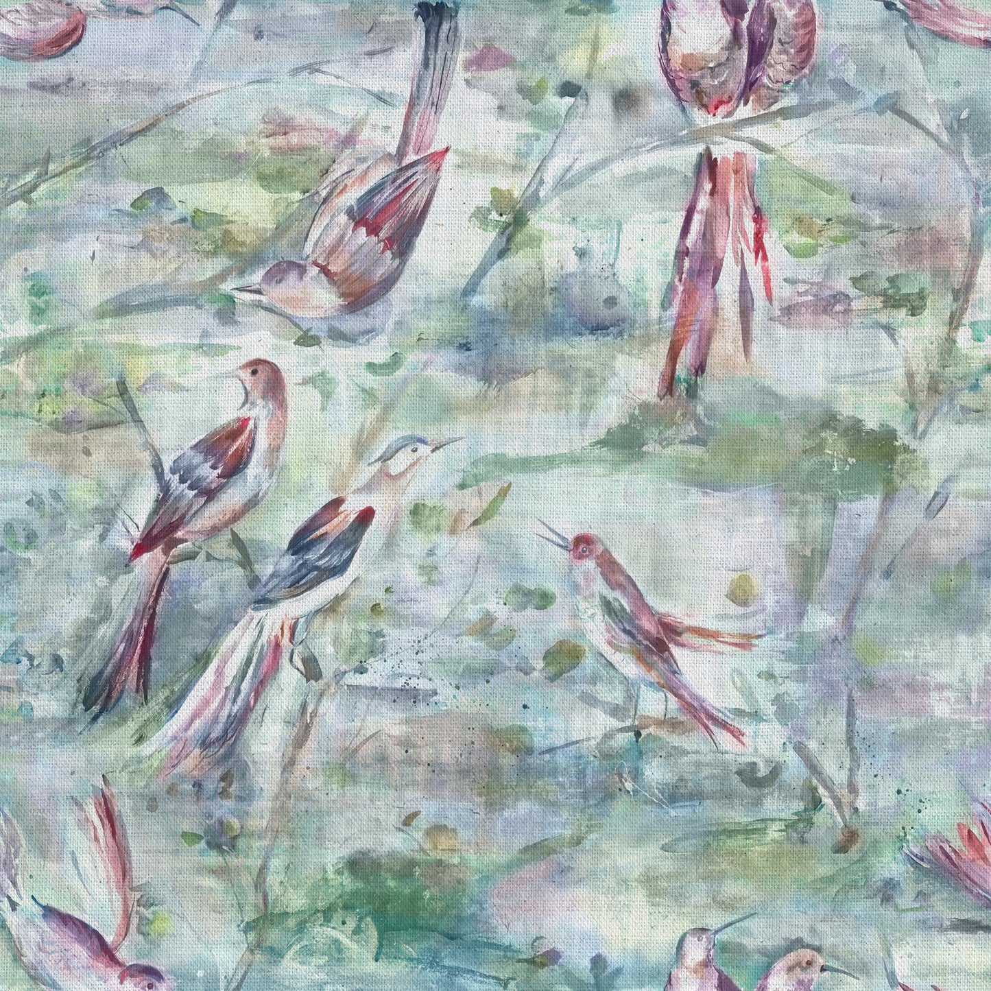 Arabella 138Cm Sophie Fabric Metre - Coral