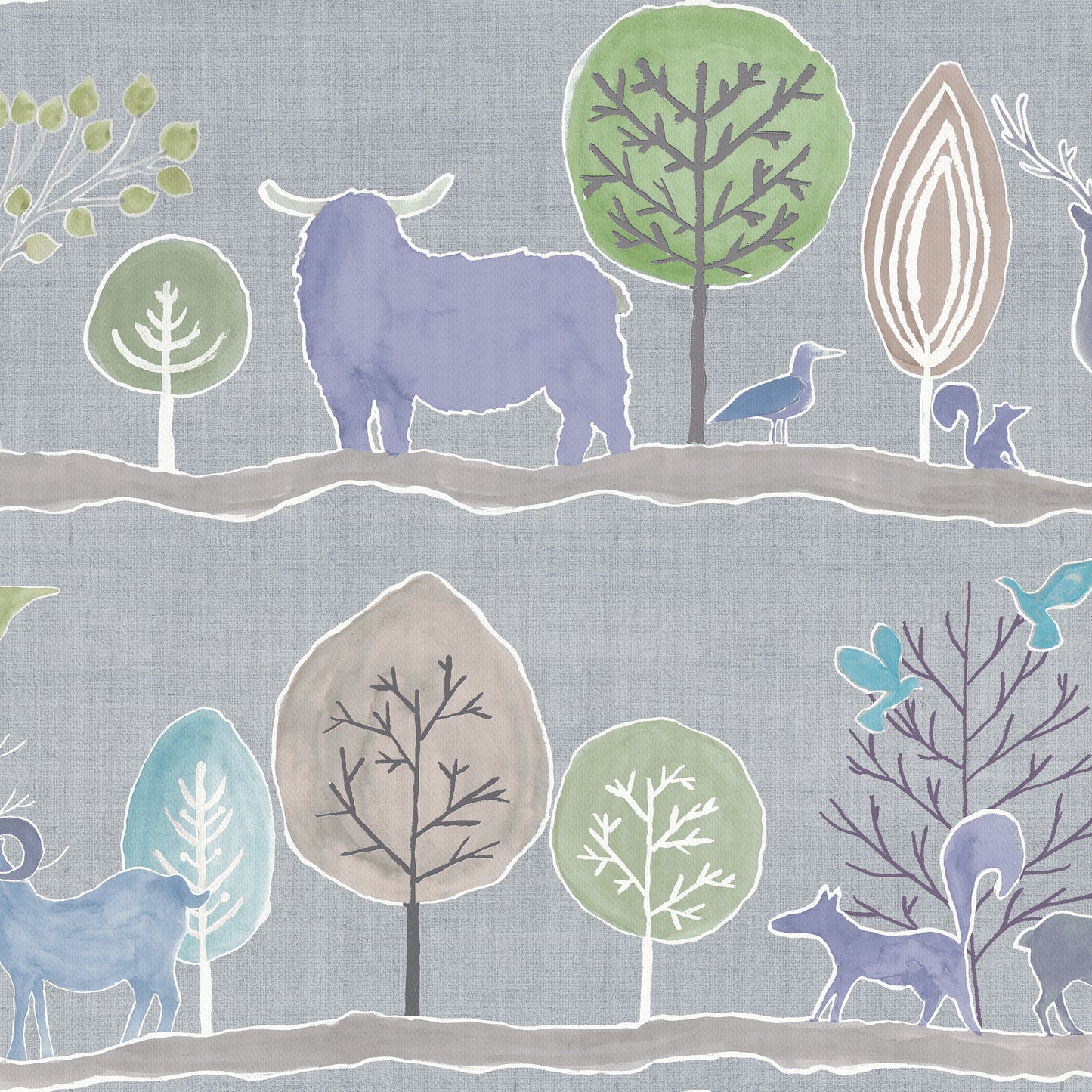 Ariundle 147Cm Helena Fabric Metre - Cornflower