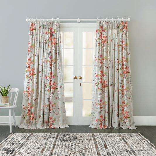 Armathwaite 145Cm Ann Fabric - Coral/Dove Sample