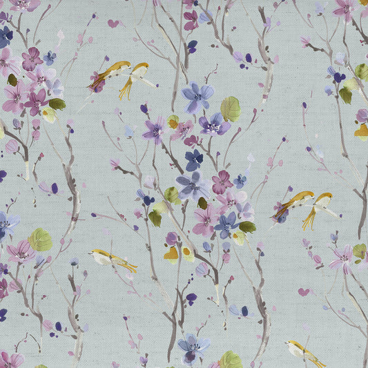 Armathwaite 145Cm Ann Fabric Metre - Violet/Duck Egg
