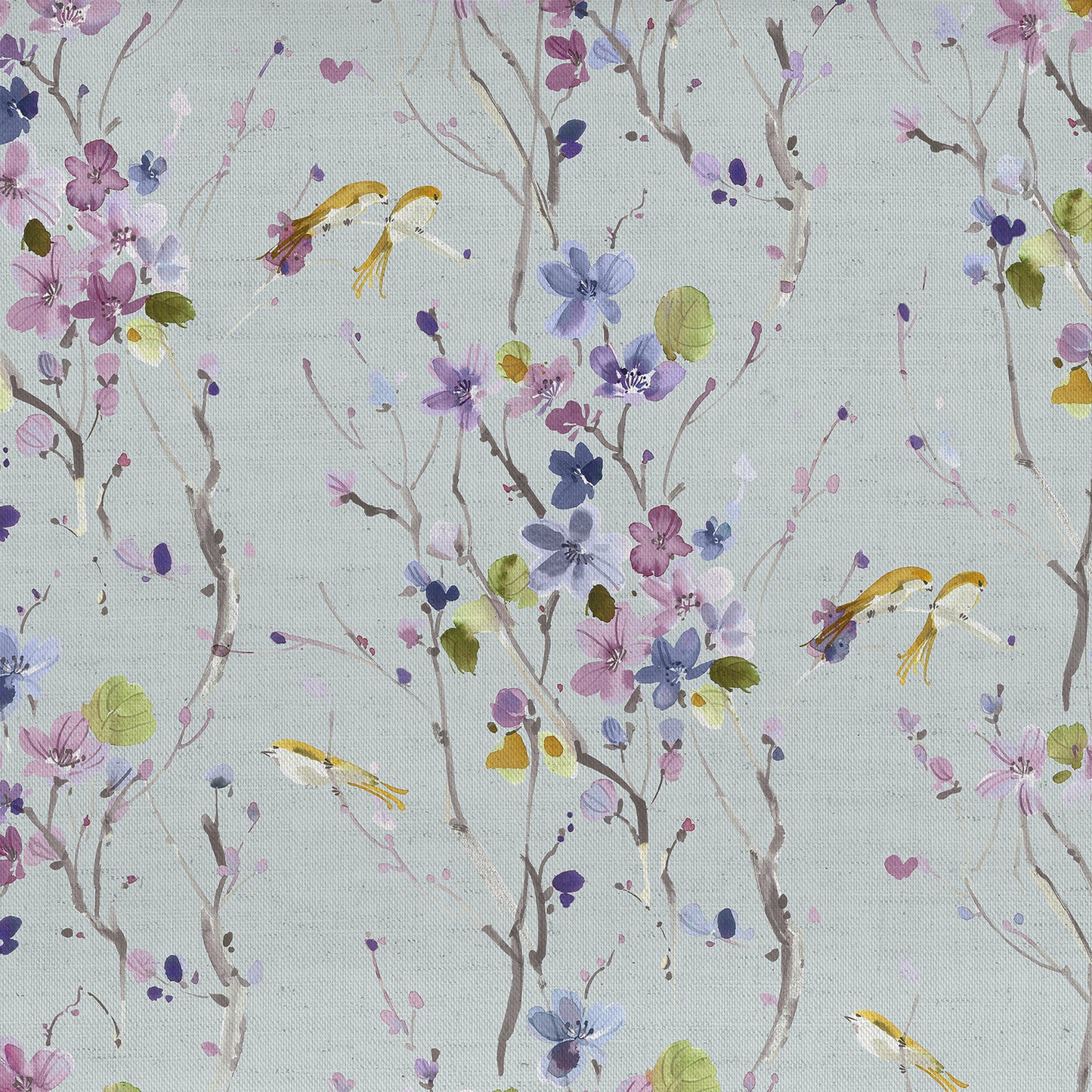Armathwaite 145Cm Ann Fabric - Violet/Duck Egg Sample