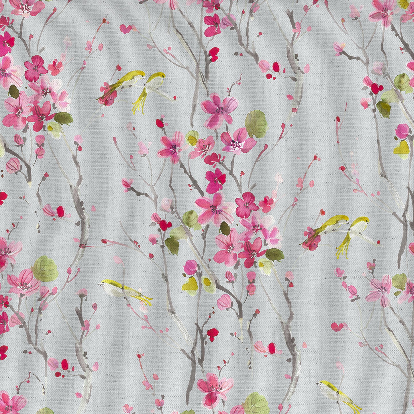 Armathwaite 145Cm Ann Fabric Metre - Blossom/Silver