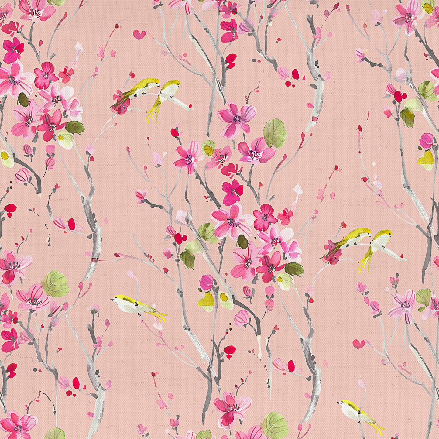 Armathwaite Poplin 152Cm Dress Fabric Metre - Blossom/Primrose
