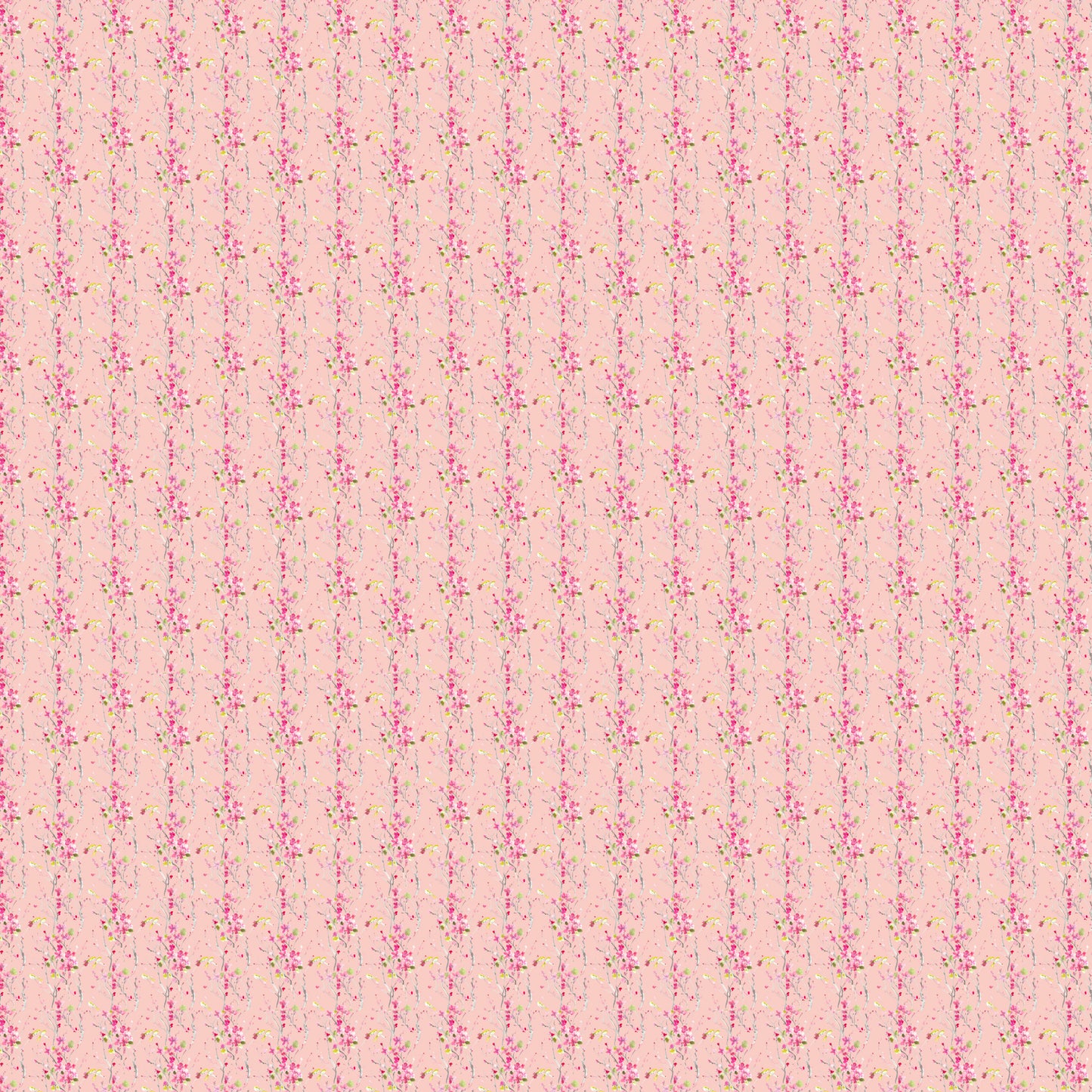 Armathwaite Poplin 152Cm Dress Fabric - Blossom/Primrose Sample
