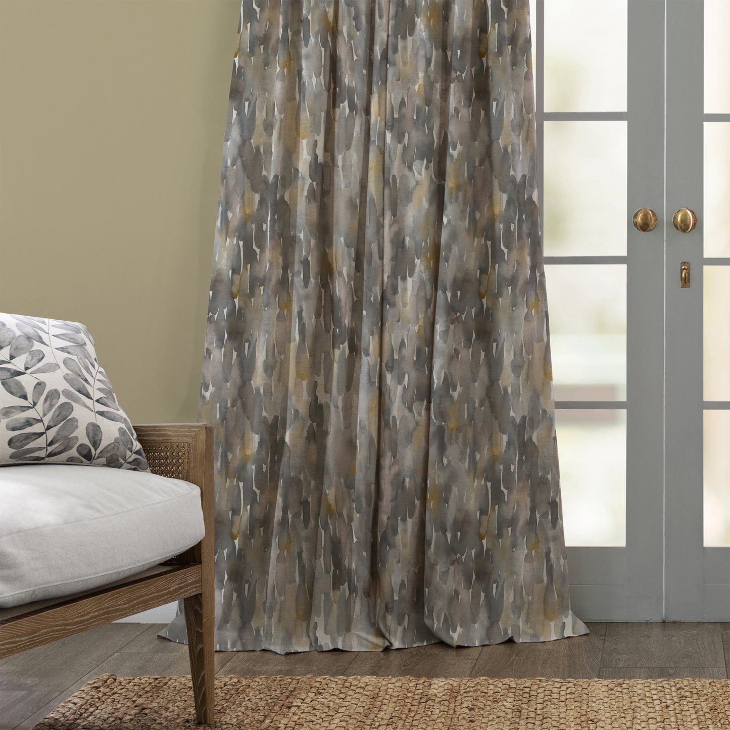 Azima Velvet 140Cm Fabric - Bamboo Sample