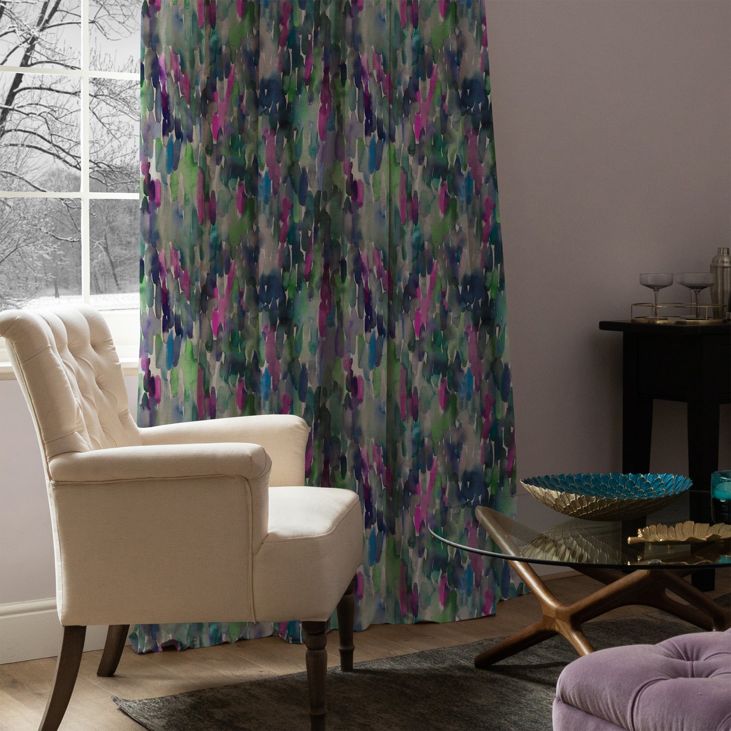 Azima Velvet 140Cm Fabric - Topaz Sample
