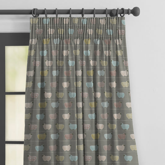 Baarry 147Cm Helena Fabric Metre - Granite
