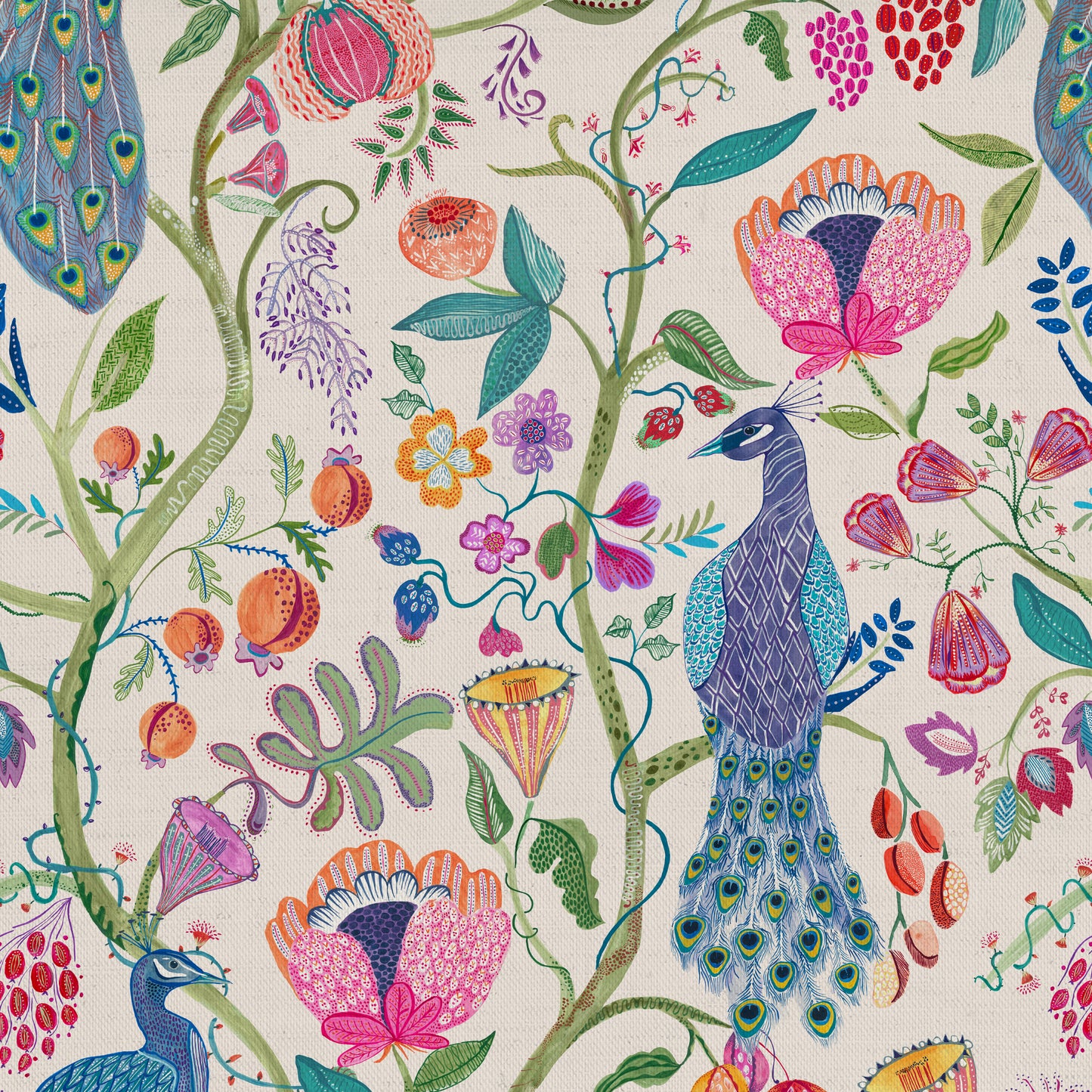 Barabadur Summer 140Cm Sasha Throw Fabric Metre - Linen
