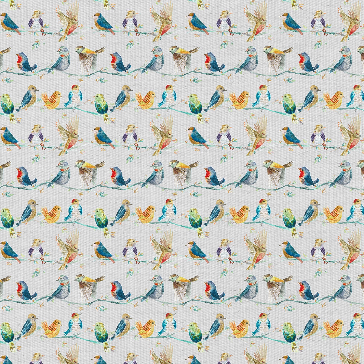 Birdybranch 145Cm Ann Fabric Metre - Sunshine